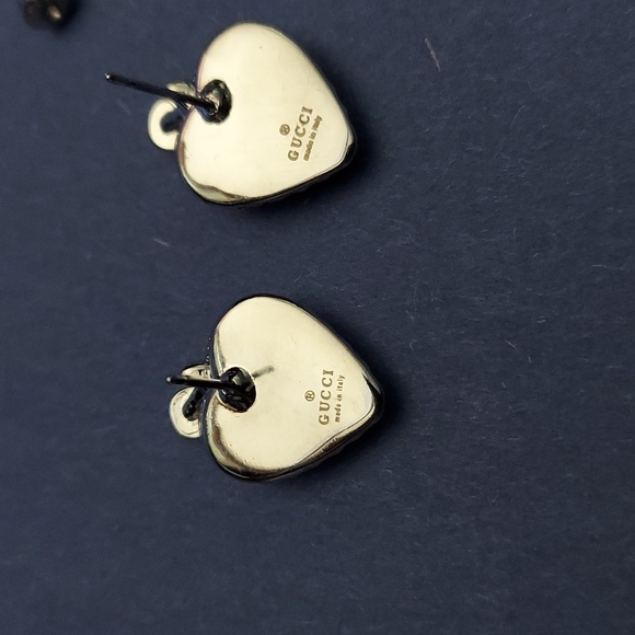 Gucci Silver Tone Strawberry Earrings - Picture 4 of 4